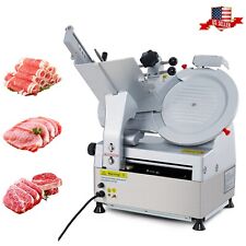 550w Commercial Automatic Meat Slicer W 12 Blade Electric Deli Meat Slicer