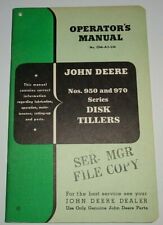 John Deere 950 970 Series Disk Tiller Operators Parts Manual Original 550 Jd