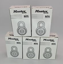 Lot Of 5 Combination Padlocks Master Lock Block Guard New With Box