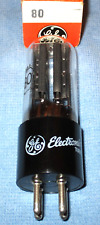 1 Nos General Electric 80 Vacuum Tube - Rectifier For Radios Power Supplies