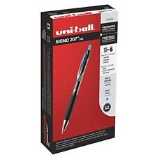 Uni-ball 207 Retractable Gel Pens Bold Point 1.0mm Blue 12 Count