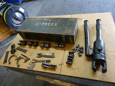 Burndy Hypress Hydraulic Crimper Tool W 4 Sets Dies Tooling