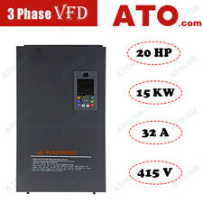 Ato 3 Phase Vfd Variable Frequency Drive Converter 20 Hp 15 Kw 32a 415v Inverter