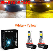H8 H11 H16 Led Fog Light 2x Bulb Whitegolden Yellow Dual Color Driving Drl Lamp