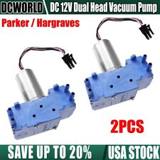 2pcs Dc 12v Small Vacuum Pump Diaphragm Pump Dual Head Brushless Motor Air Pump