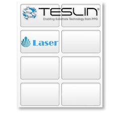 Teslin Synthetic Paper- For Laser Printers - 10 Sheets 8-up Teslin