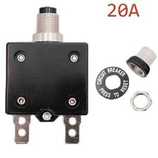 Universal 20 Amp Push Button Thermal Circuit Breaker 12-50v Dc 125-250v Volt Ac