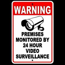 Property Protected By Video Surveillance Warning Security Camera Metal Sign S031
