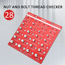 Nut And Bolt Thread Checker 44 Thread Identifier Gauge Inch And Metric Screw Us