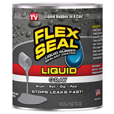 Flex Seal Liquid - Liquid Rubber Sealant Coating - Jumbo 32oz Gray