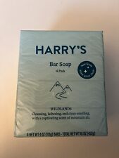 Harrys Bar Soap Wildlands Mens Cleansing New 4 Pack 4 Oz. Each 16 Oz. Total