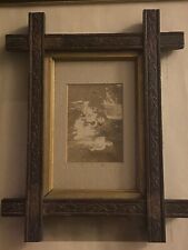 Antique Adirondack Picture Frame Arts And Crafts With Picture Hand Carved