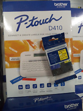 Brother P-touch Pt-d410 18mm 34 Label Maker Printer Ac Adaptor Fre Bonus Tape