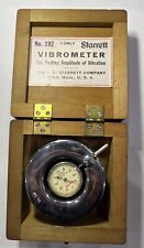 Starrett No. 192 Vibrometer With Original Box And Wood Case
