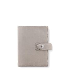 Filofax Pocket Size Malden Organizer- Stone Grey Leather Accessories 025812