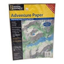 National Geographic Adventure Paper 25 Sheets 8.5x11 Waterproof Inkjet Print