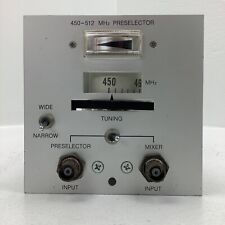 Systron Donner 450-510 Mhz Preselector Model Sln6355a 74- Ham Amateur Radio