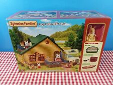 Sylvanian Families Log Cabin Gift Set Playhouse Doll House New Box Worn
