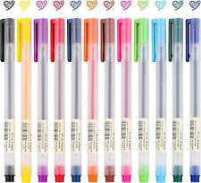 Colored Rollerball Pens Fine Point Smooth Writing Gel Pens 24pcs Assorted Color
