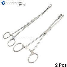 2 Forester Sponge Forceps 10 Straight Curved Body Piercing Kit Instruments