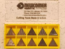 Newcomer Tpg-432 Carbide Inserts Grade N60 10 Piece Set Made In The Usa New