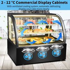 3.5 Cu.ft Refrigerated Display Case Commercial Pie Cake Showcase Cabinet 3 Layer
