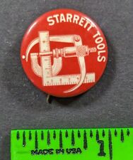 Vintage Starrett Tools Company Pinback Pin