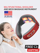 Ems Neck Shoulder Spine Massager Automatic Heating Physiotherapy Relief Relax