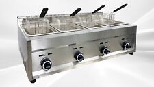 New 4 Burner Compartment Deep Fryer Model Fy6natural Gas Propane Use Lp Outdoor