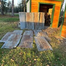 12 Sheets 26 X 60 Rustic Barn Building Tin Corrugated Metal Reclaimed Salvage
