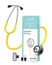 Fricare Yellow Classic Stethoscopes For Nurses Emt Student Pet Kids Doctors