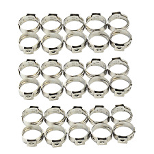 34 Inch Pex Stainless Steel Clamp Cinch Rings Crimp Pinch Fitting 30 Pcs