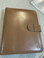 Franklin Covey Planner Ryder Tan Leather Open Binder Leather 7.5x9.5 Classic