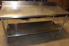 Stainless Steel Work Table Stainless Welded Undershelf Heavy Duty 78x30