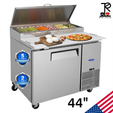 Orikool 44 Commercial Pizza Prep Table W A Built-in Refrigerator 11 Cu.ft Etl