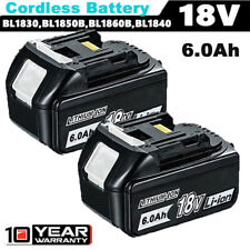 2-pack For Makita 18v 6.0ah Lxt Lithium-ion Tool Battery Bl1830 Bl1850 Bl1860