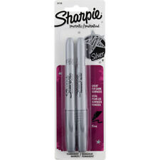 Sharpie Metallic Silver Permanent Marker Pens Fine Metallic 2 Ct
