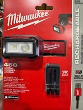 Milwaukee 2012r 450 Lm Rechargeable Magnetic Headlamp - Red 2012r
