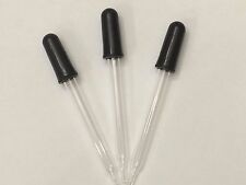 3 Glass Medicine Eye Droppers Dropper With Bulb Set Of 3