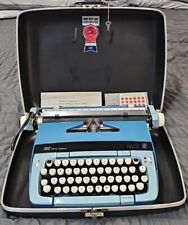 Vintage 1975 Smith Corona Galaxie 12 Xii Atomic Blue Typewriter Original Case