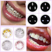 3pcsbox Dental Tooth Acrylic Crystal Jewelry Tooth Gem Beauty Diamond Ornament