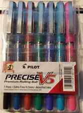 Pilot Precise V5 Stick Liquid Ink Rolling Ball Stick Pens Extra Fine Point 7 Pk