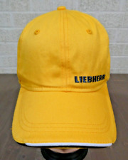 Liebherr Yellow Hat Crane Oilfield Mining Construction Rigs Dad Ball Cap Heavy E