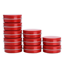 Us 10 Round Lip Metal Tin Cans Storage Jar Pot Container Boxlids Screw Top 30ml