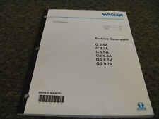 Wacker G2.5a G3.7a G5.6a Gs5.6a Gs8.5v Gs9.7v Generator Service Repair Manual