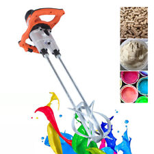 1800w 2 Speed Electric Mortar Mixer Twin Paddle Dual Paint Cement Grout Mortar