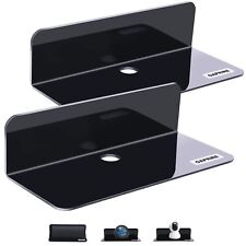 Oaprire Acrylic Floating Wall Shelves Set Of 2 Damage-free Expand Wall Space ...