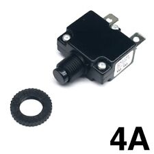 New 4 Amp Miniature Push Button Thermal Circuit Breaker 12-50v Dc 125-250v Ac