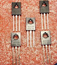 Bd139 To-126 Silicon Npn Transistor Low Voltage 80v 1.5a Sot-32 Bipolar 5pcs