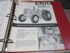 Rare Oliver 995 Gm Lugmatic Industrial Tractor Sales Sheet 2 Page
